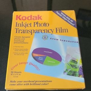 Floating Ornament Supplies-->Kodak Inkjet Photo Transparency Film